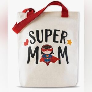 "Super Mom" Canvas Tote Bag